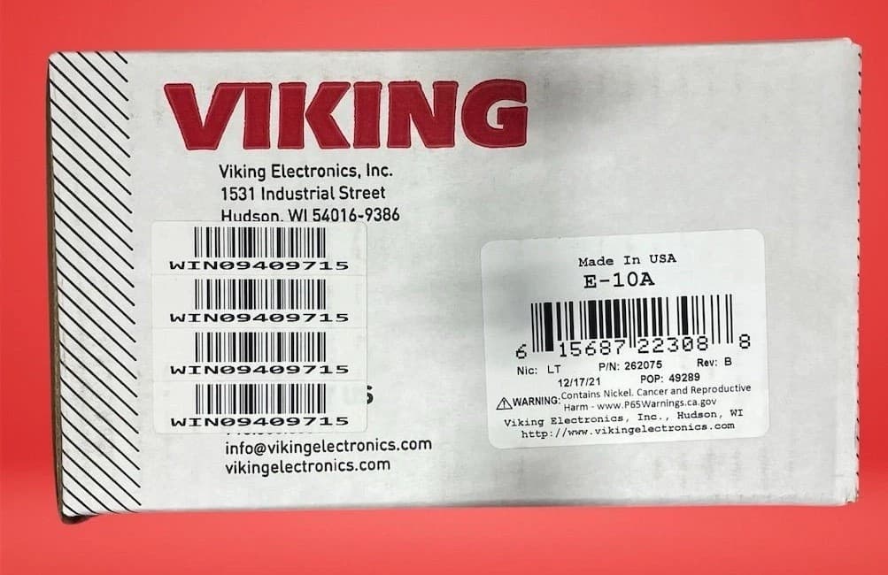 Viking E-10A Hands-Free Entry Door Phone Intercom Black Weatherproof 24V 2