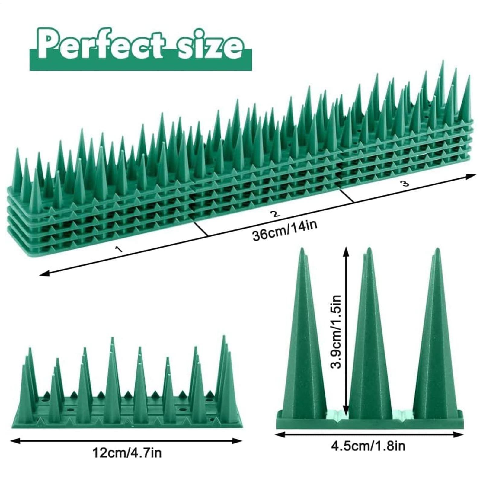 Anti Bird Spikes Cat Fence Spikes For Small Birds Pigeon Outdoor effective 2
