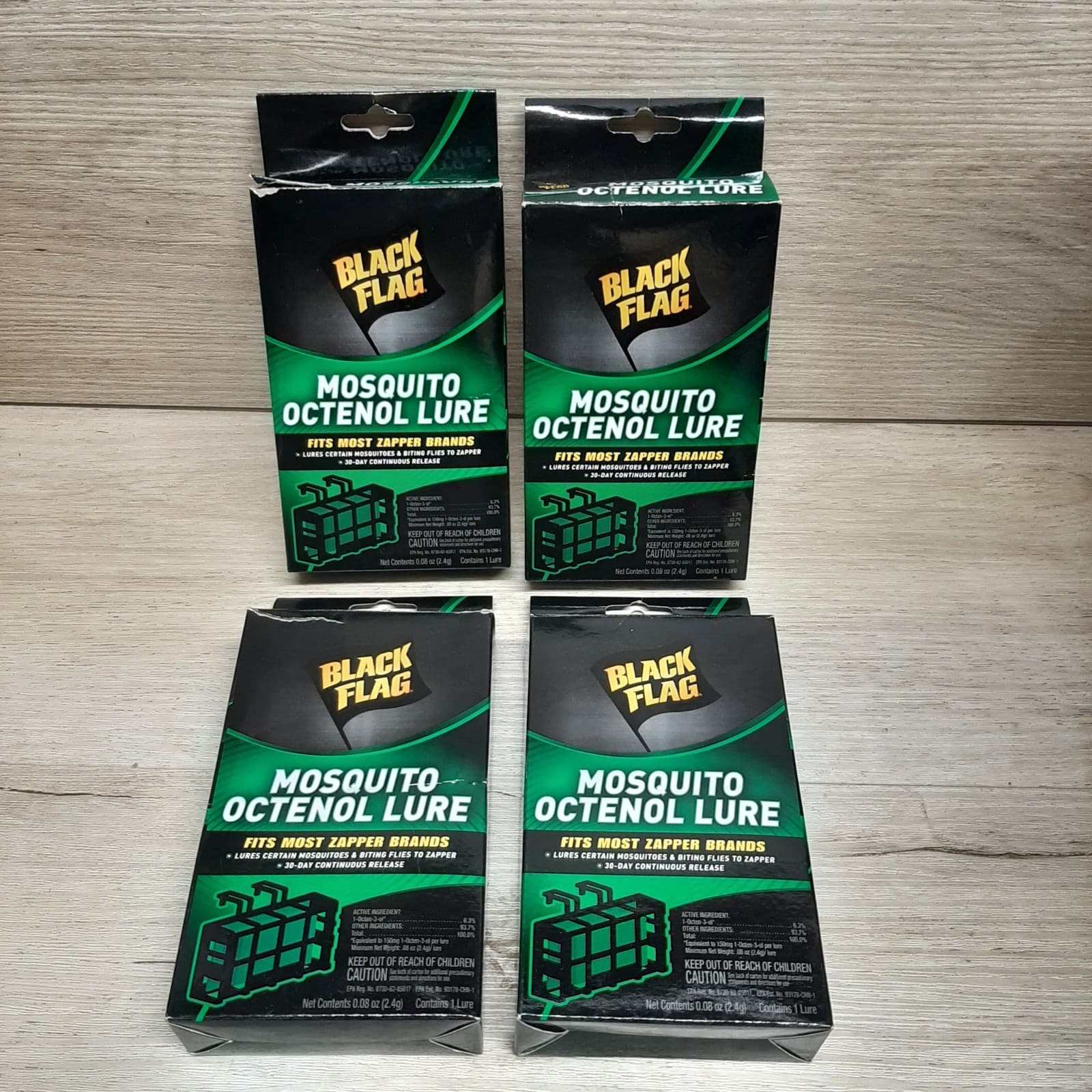 Black Flag Mosquito Octenol Lures Lot Of 4 Fits Most Zapper Brands See Photos 