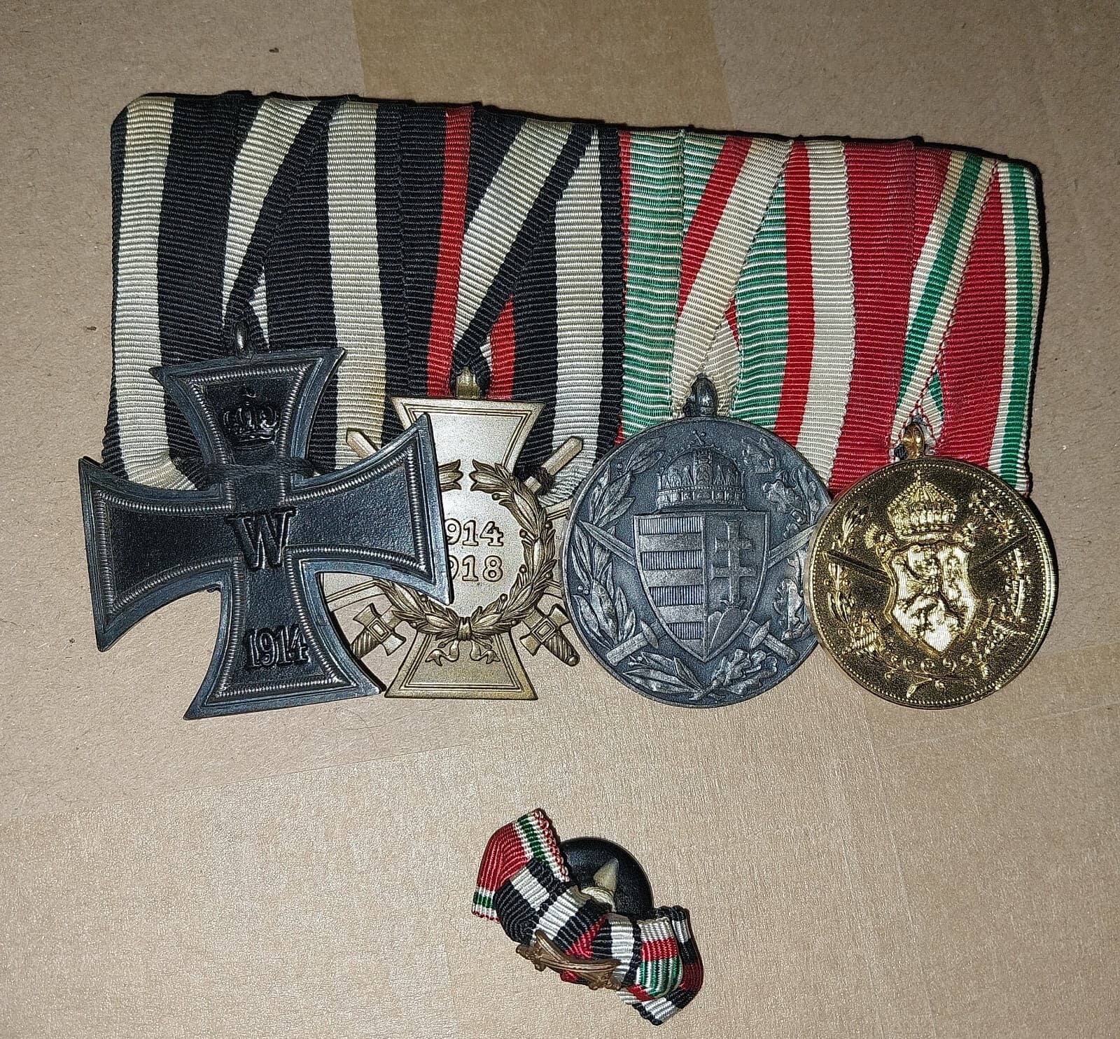 4  medalbar      germany ww1 with marker from dresden incl mini button