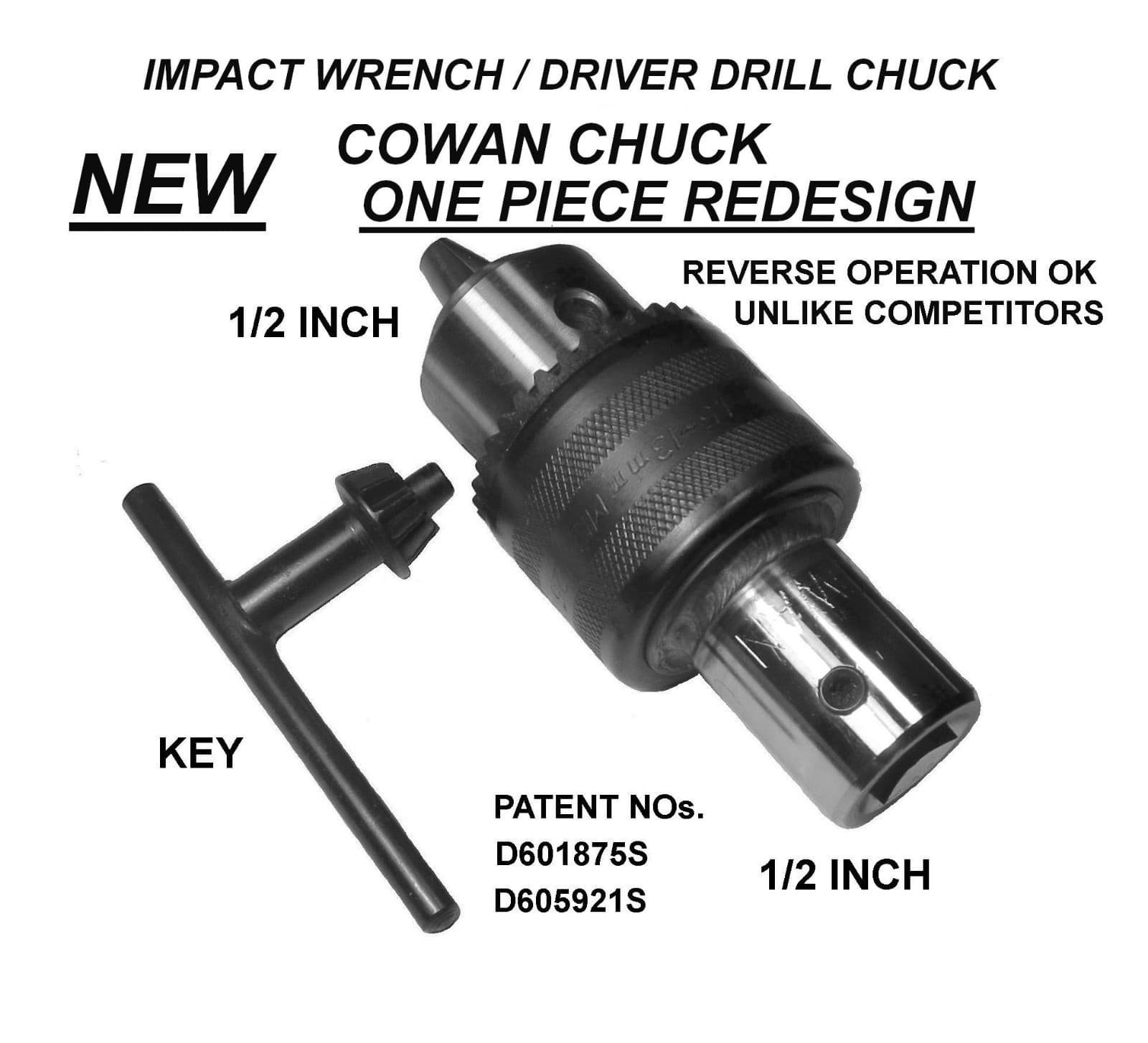 IMPACT WRENCH or DRIVER DRILL CHUCK, IMPACT WRENCH ACCESSORY   -- FREE SHIPPING