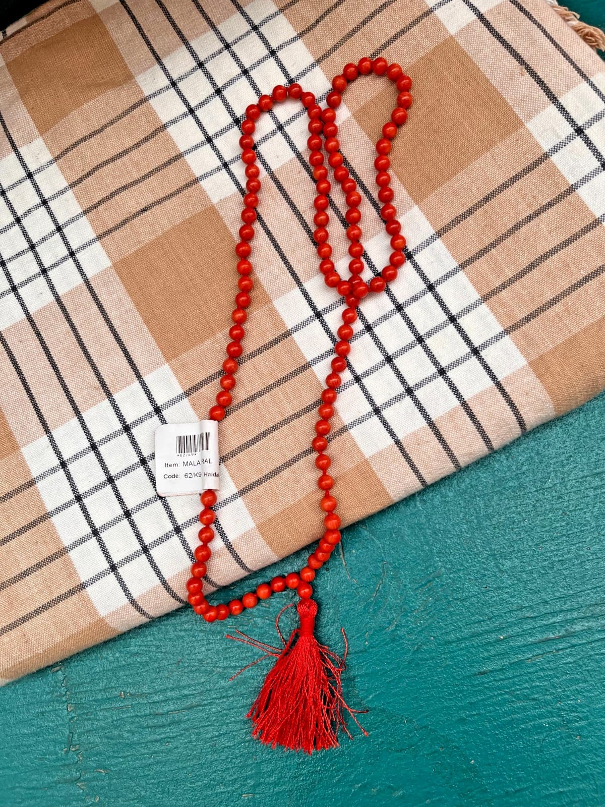 108 Knotted Bead Coral Mala
