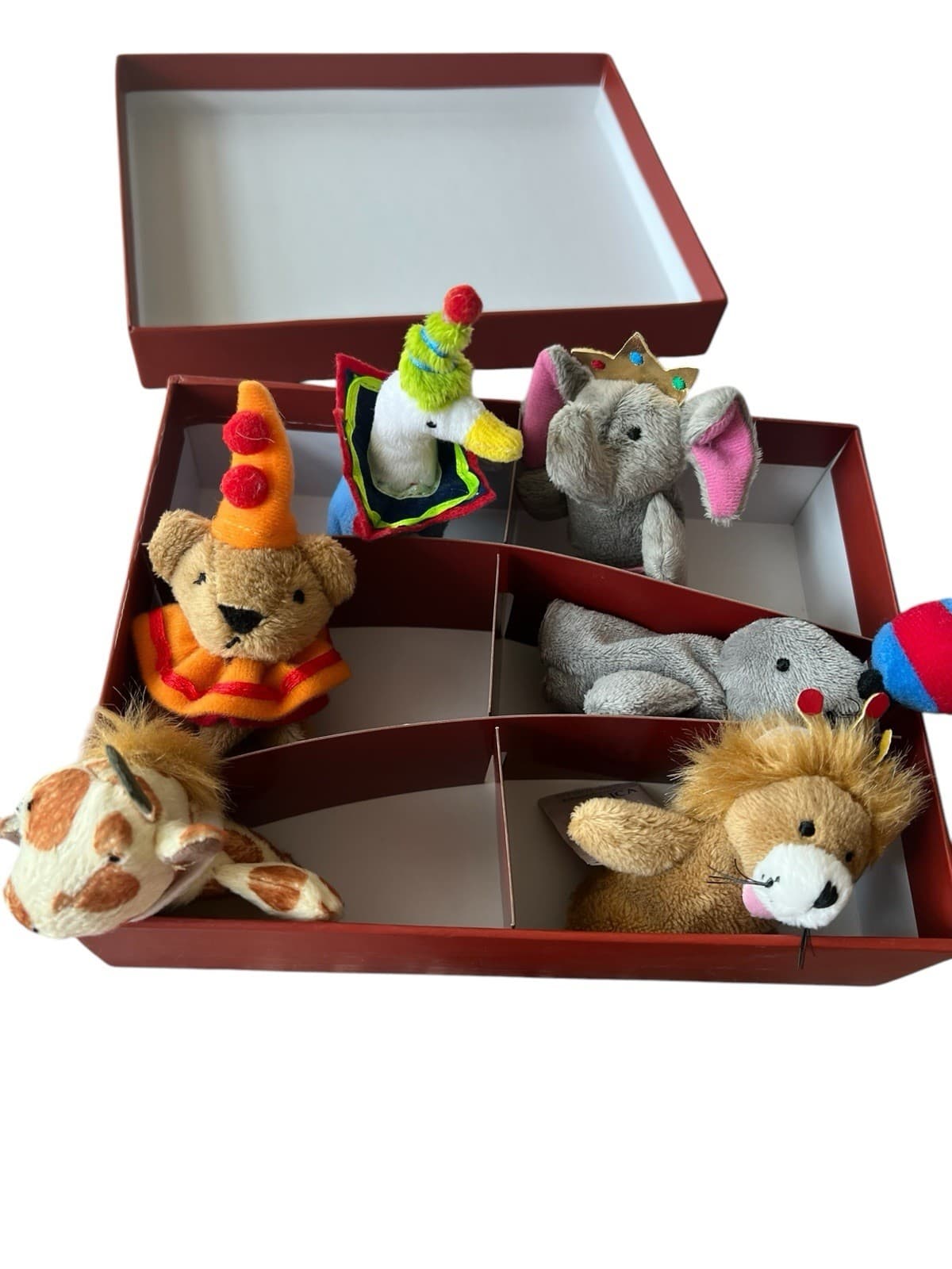 Murdock & Ross Circus Animal Finger Puppets 2005 Set of 6 New in Box 2