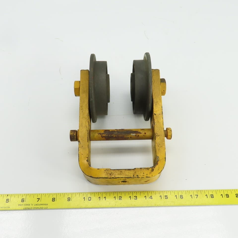 Unmarked Manual Push-Pull Hoist Trolley For 3-1/2" Beam 2