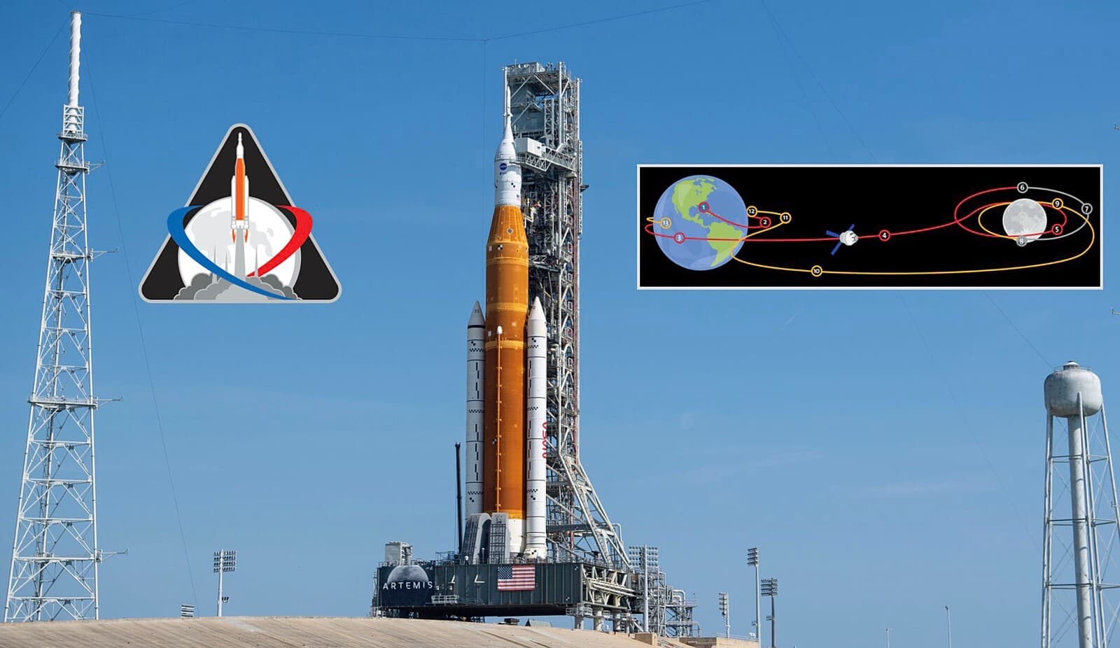 Authentic ARTEMIS-1- EM-1 - ORIGINAL A-B Emblem - NASA - 4" -SPACE Mission PATCH 2