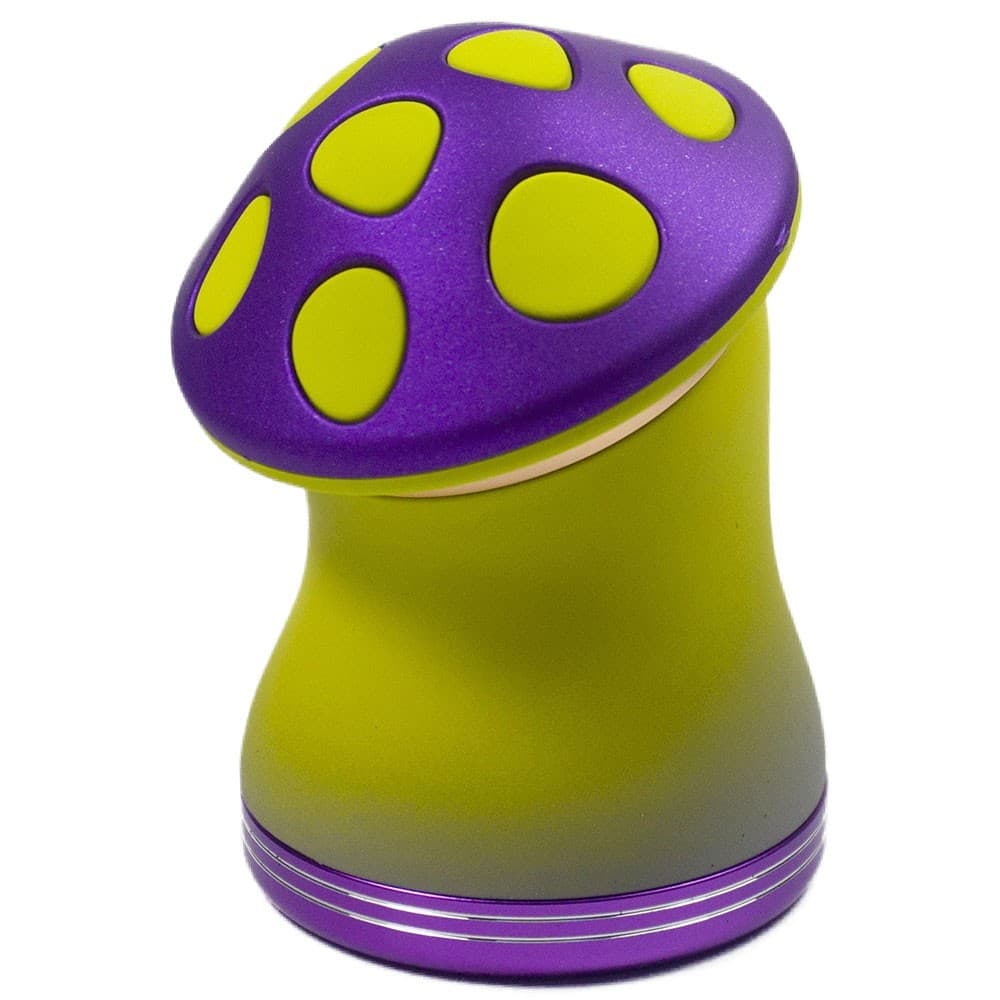 3." L 4.3" H 4 PC Mushroom W/ Drawer Tobacco Herb Spice Grinder Smoke Crusher 3