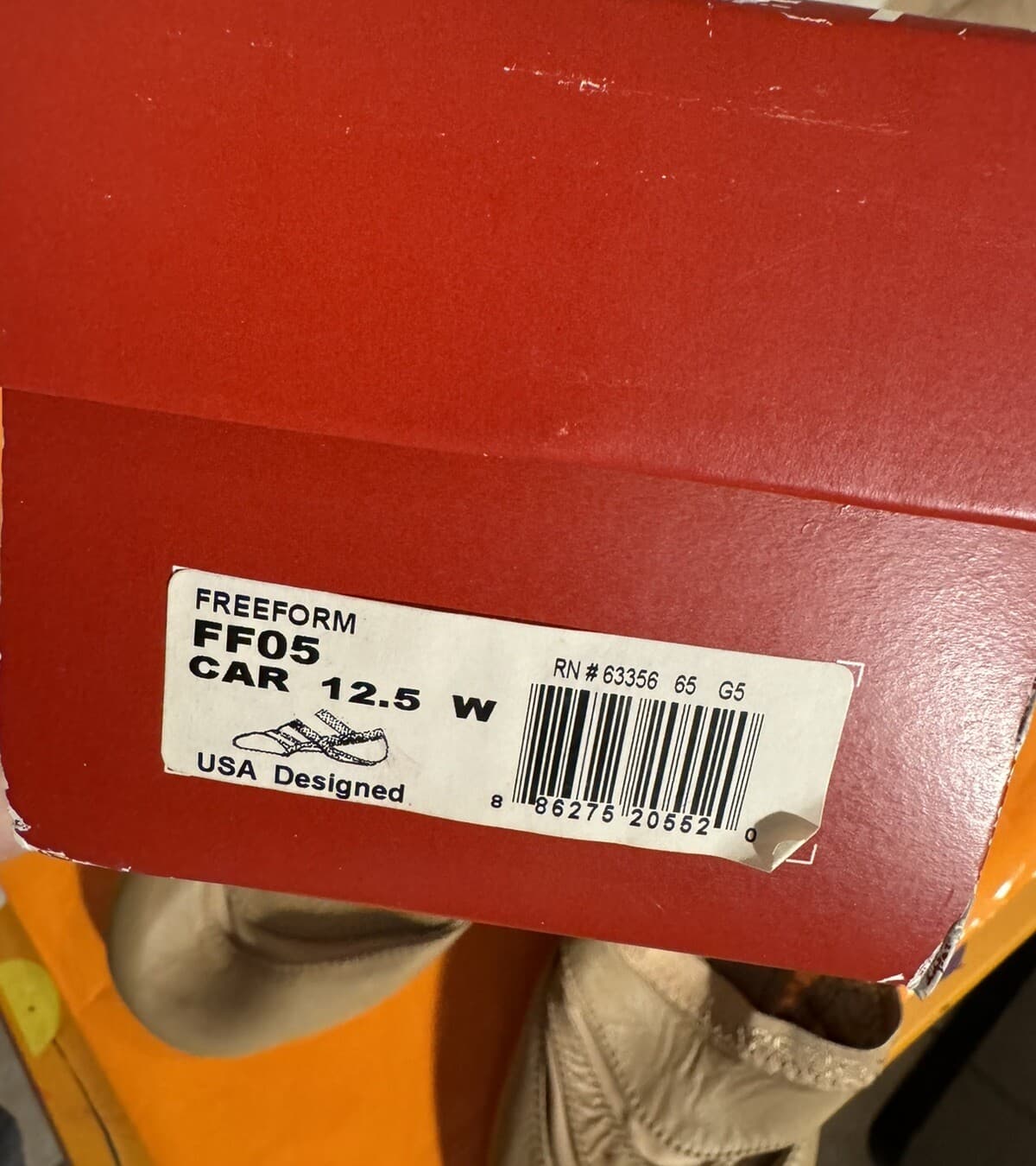 Capezio Freeform Nude Jazz Shoes Small Red Spot On Top Size 12.5 WIDE Orig $49 6