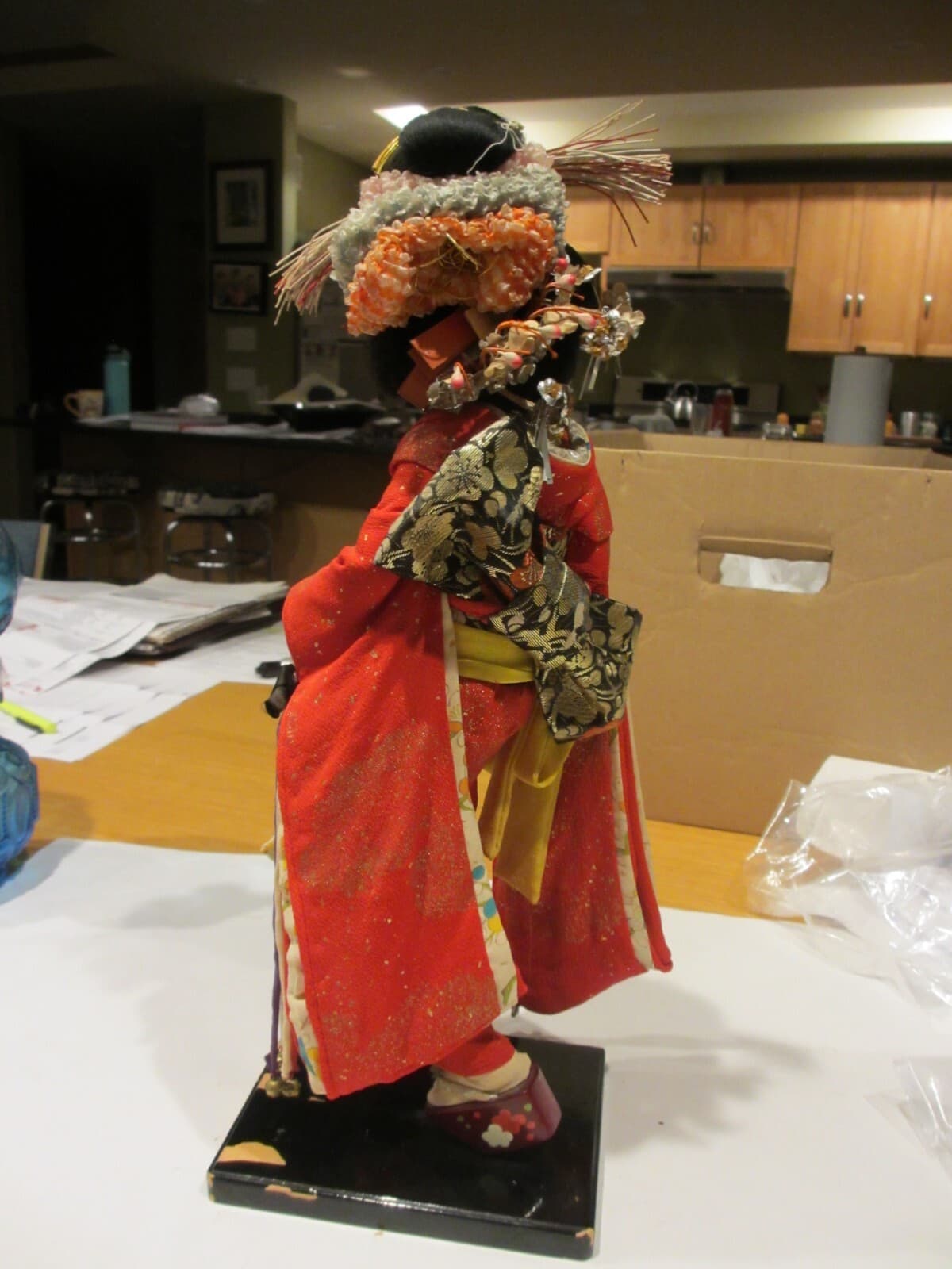 Vintage Japanese Doll Kimono Geisha Yoshitoku Traditional Folk Craft Japan 6