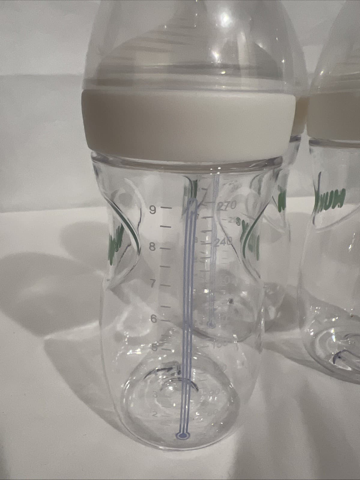 NUK Simply Natural Baby Bottles 3 Count 9oz  White - New 4