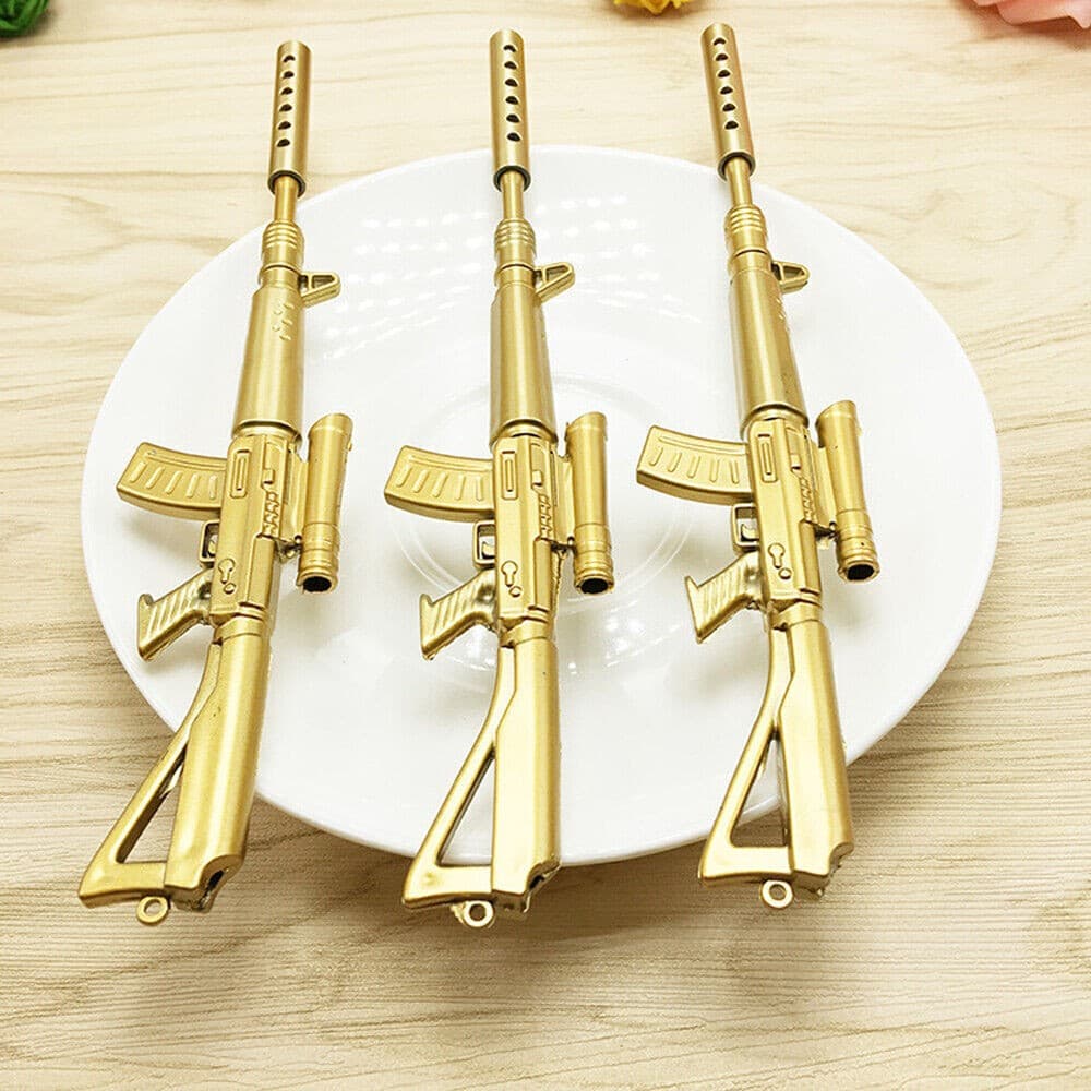 1Pc Rifle Shape Ballpoint Pen Black Ink Stationery Ball Point Novelty Pen NEW!