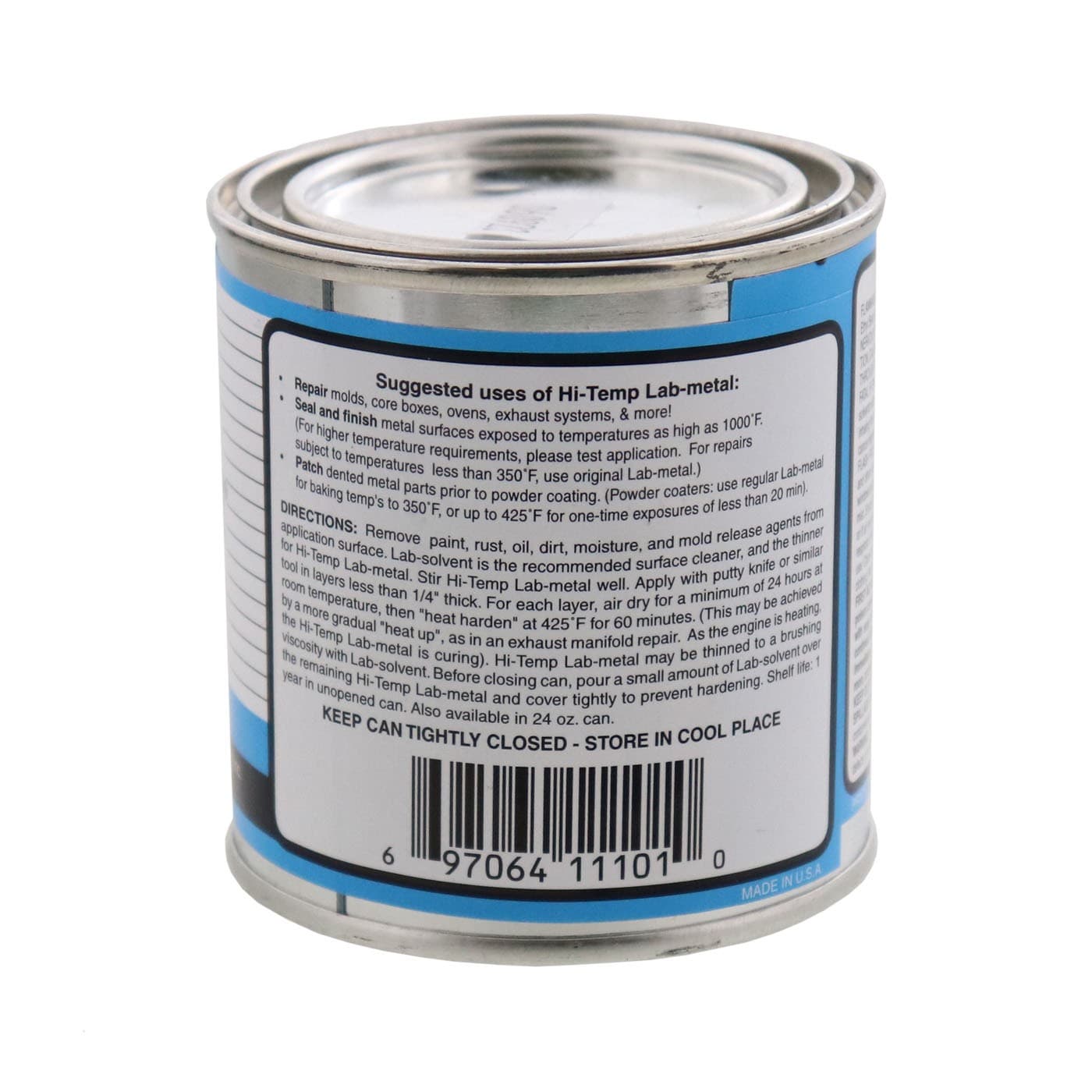 Alvin 14 oz Lab Metal Repair and Patching Compound Withstands Temps Up To 1000F 2