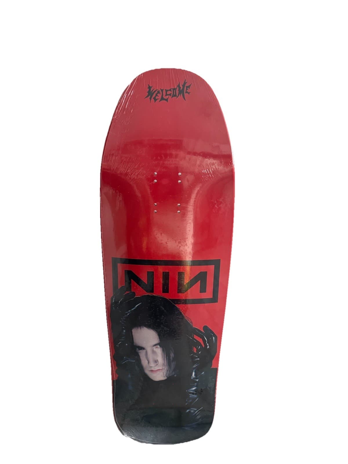 Welcome x Nine Inch Nails NIN Red Skateboard Deck 9.6” RARE 1/250 TDS NEW Sealed 2