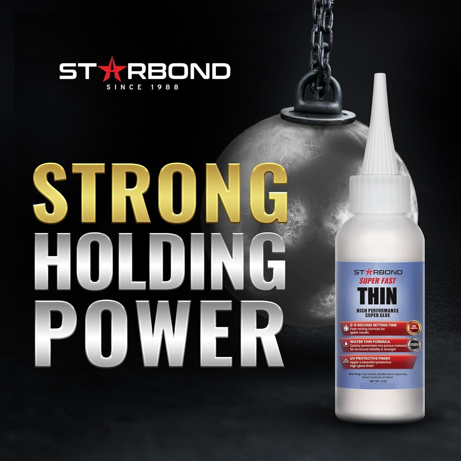 Starbond 2 oz. Super Fast Thin - Super Glue (Premium Cyanoacrylate CA Glue) 4