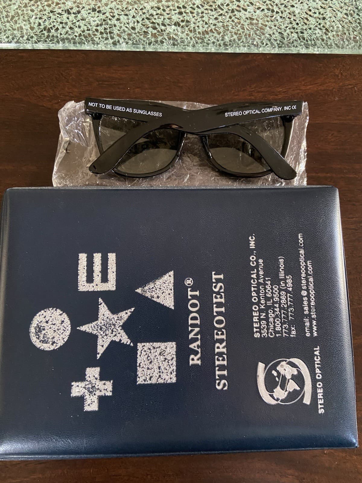 Stereo Optical Optometry Randot Stereotest w/ Glasses  (Mint Condition) 5