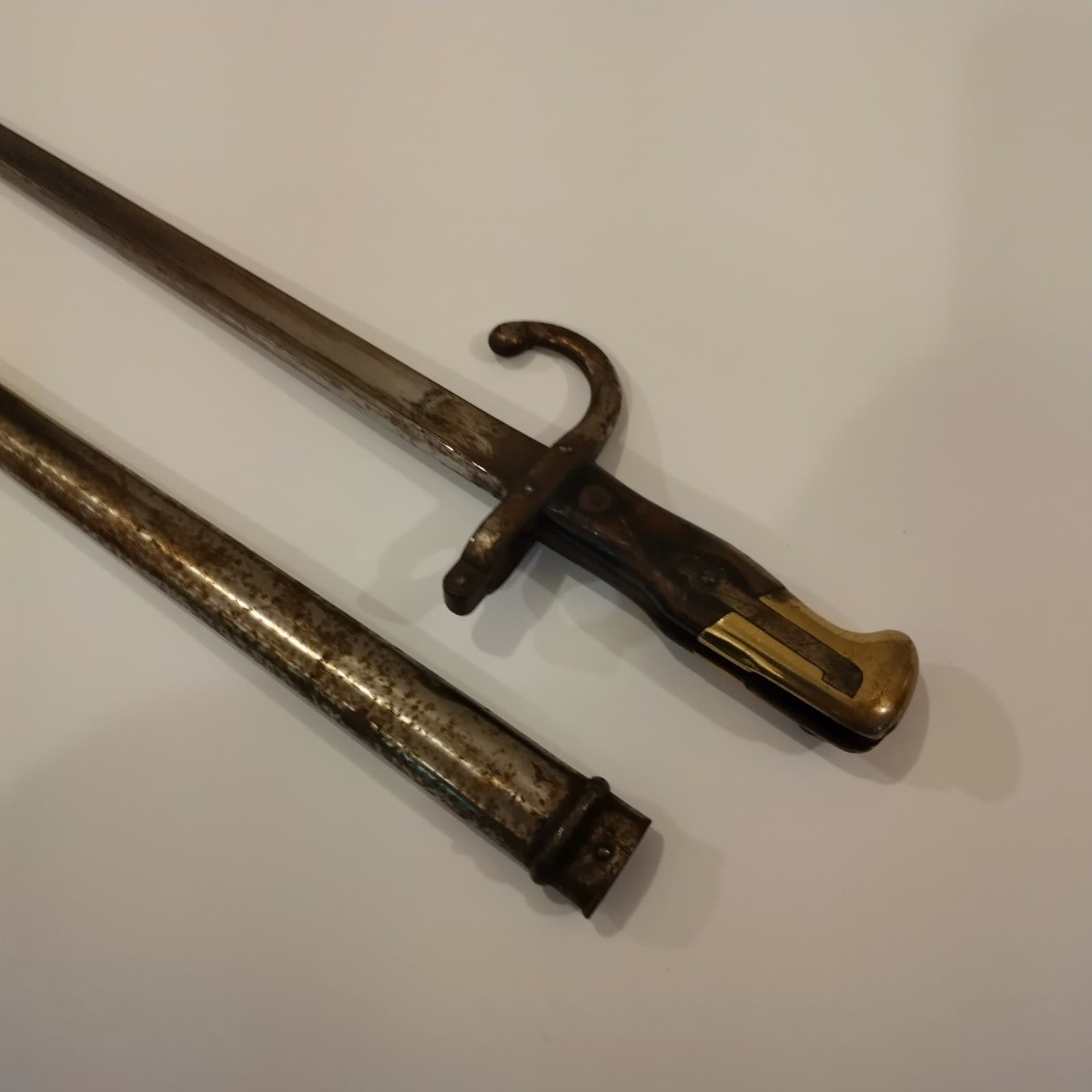 1800s bayonet, RARE, GLOBALLY BANNED -TRIANGULAR BLADE CAUSES UNTREATABLE WOUNDS 4