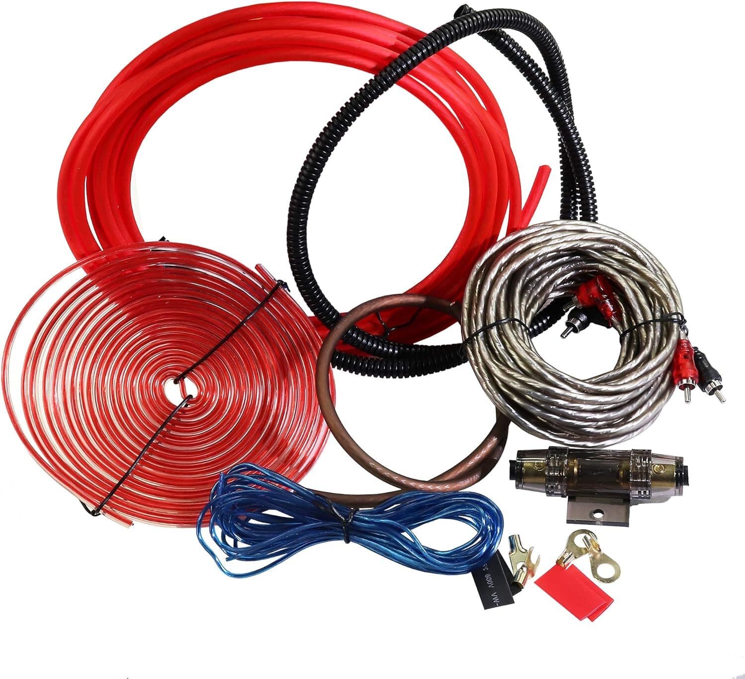 4 Gauge Car Audio Cable Kit Amplifier Install Amp RCA Subwoofer Sub Wiring 2300W 6