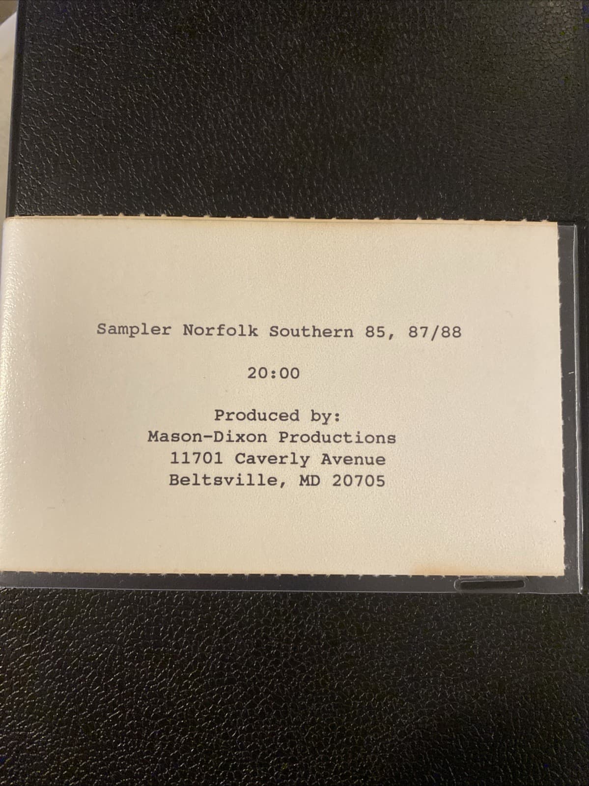 Very Rare VHS Steam Train Sampler Tape By Mason Dixon Productions 4501 611 1218 2