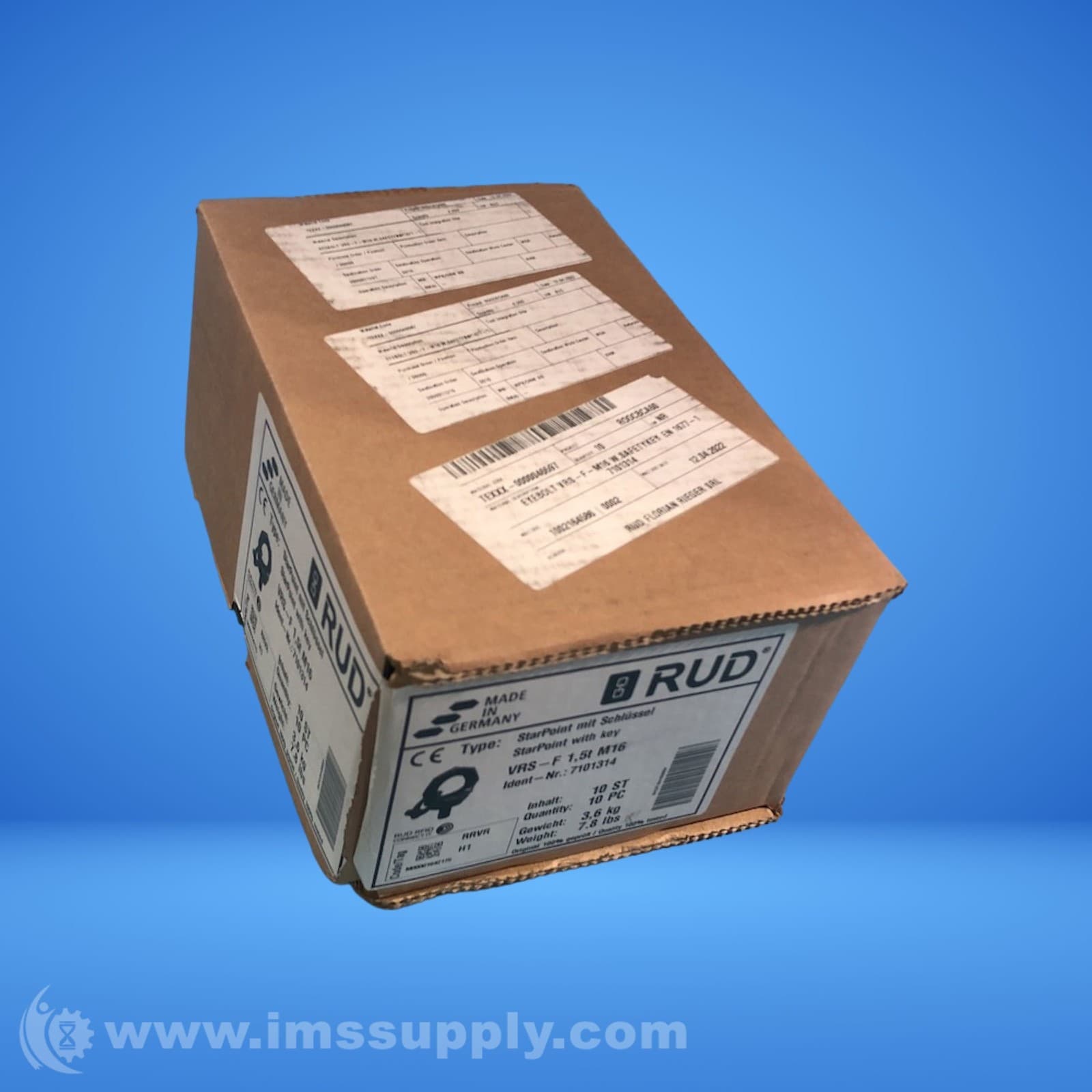 RUD VRS-F1,5tM16 Box of 10 Hoist Rings 0720 4