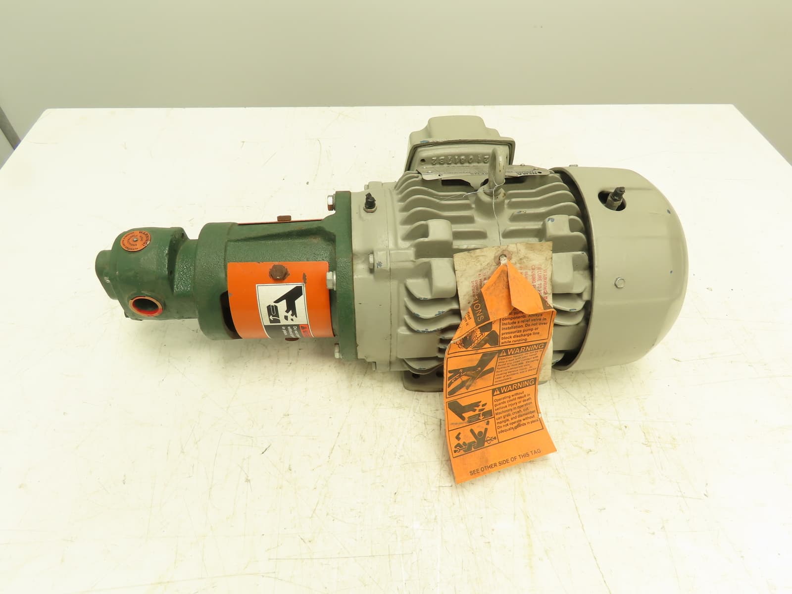 Roper 33AM03 Type 2 Fuel Transfer Gear Pump 1Hp Siemens Motor 1165 RPM 460V 3PH 4