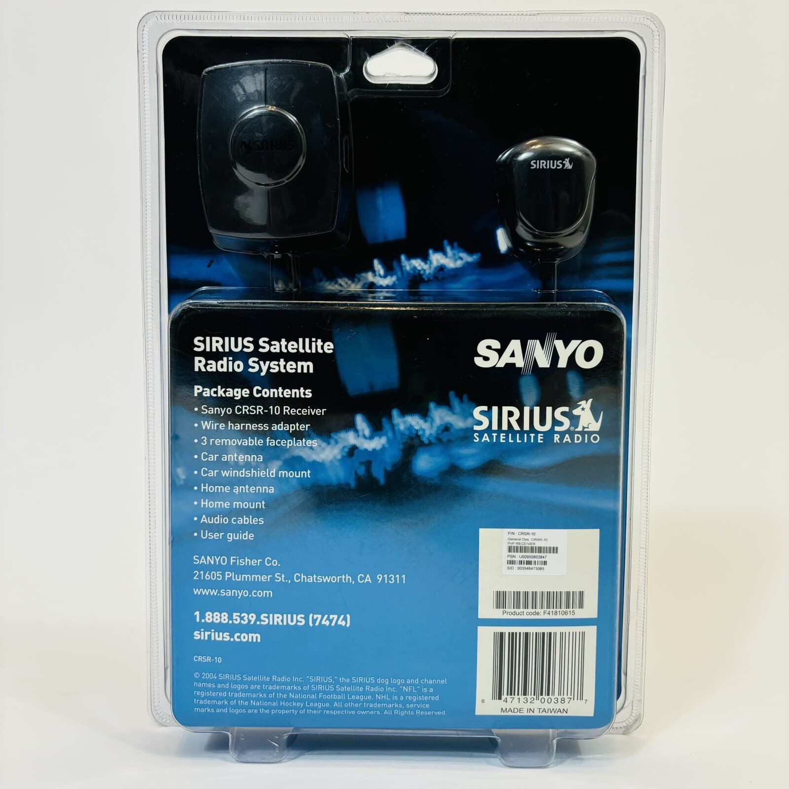 Sanyo Sirius Satellite Radio Receiver System CRSR-10 Plug N Play Brand New 4