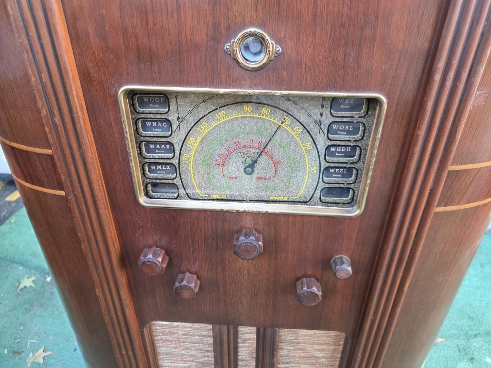 RARE ARVIN ART-DECO 818AT CONSOLE TUBE RADIO @☆RESTORED WORKING CONDITION ☆ 4