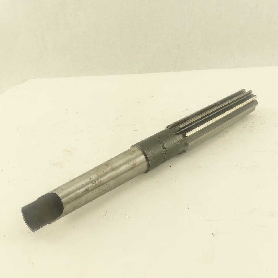 1" Straight 10  Flute Reamer Morse Taper MT3 Shank 5" Flute Length 6