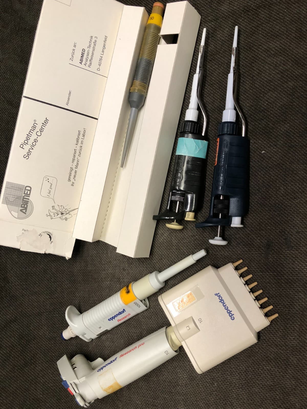 LOT 4 Pipette Eppendorf, Gilson
