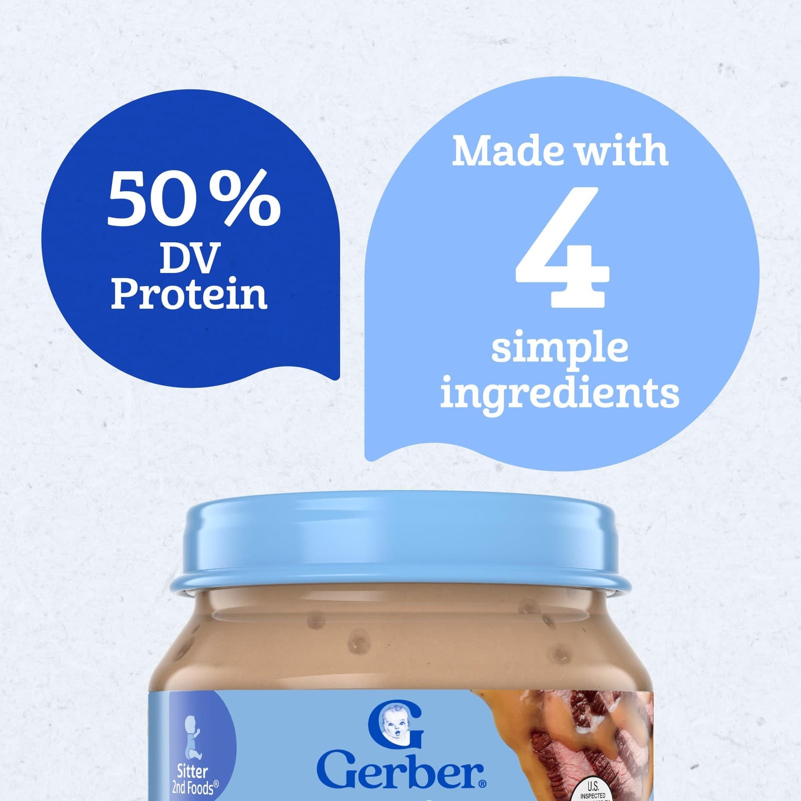 	Gerber 2nd Foods Beef & Gravy 2.5oz Jar 10pk	 3
