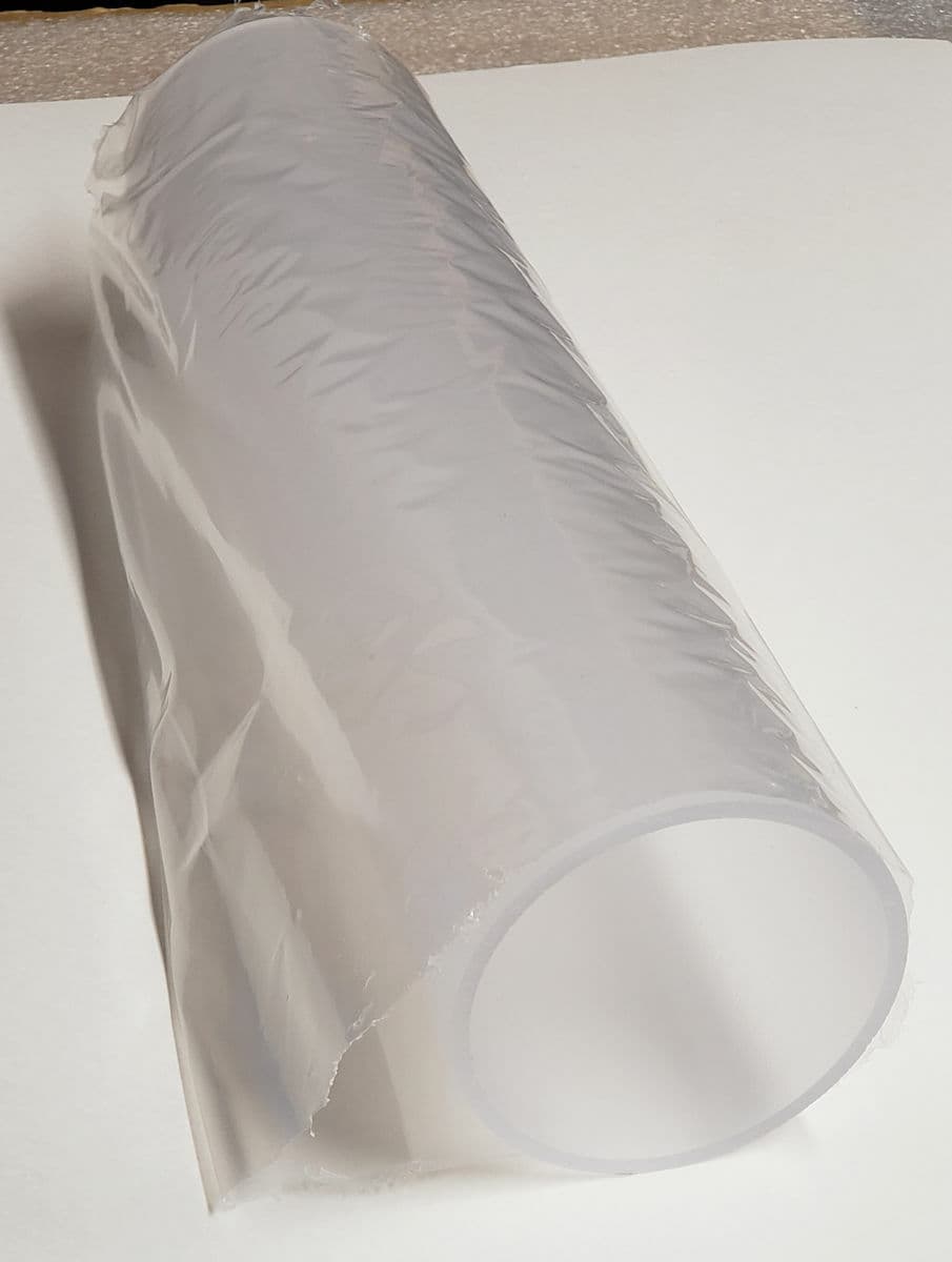 1 PC CLEAR FROSTED ACRYLIC PLEXIGLASS TUBE 3” OD 2 3/4" ID DIAMETER 8” INCH LONG 5