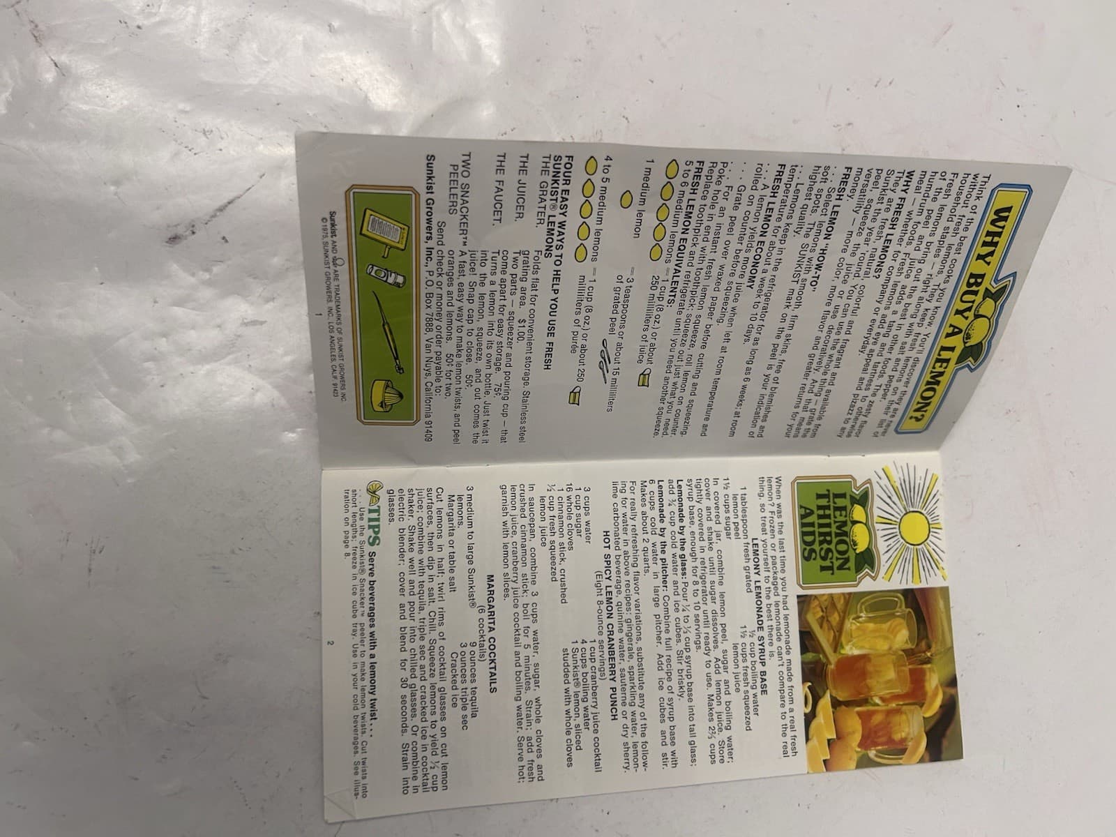 Lemon Ideas with a Fresh Twist c1975 2