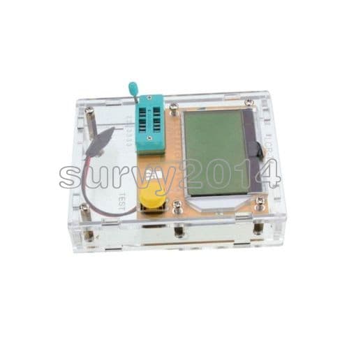 LCR-T4 ATmega328 Digital Transistor Tester 12864 LCD Capacity ESR Meter+Case