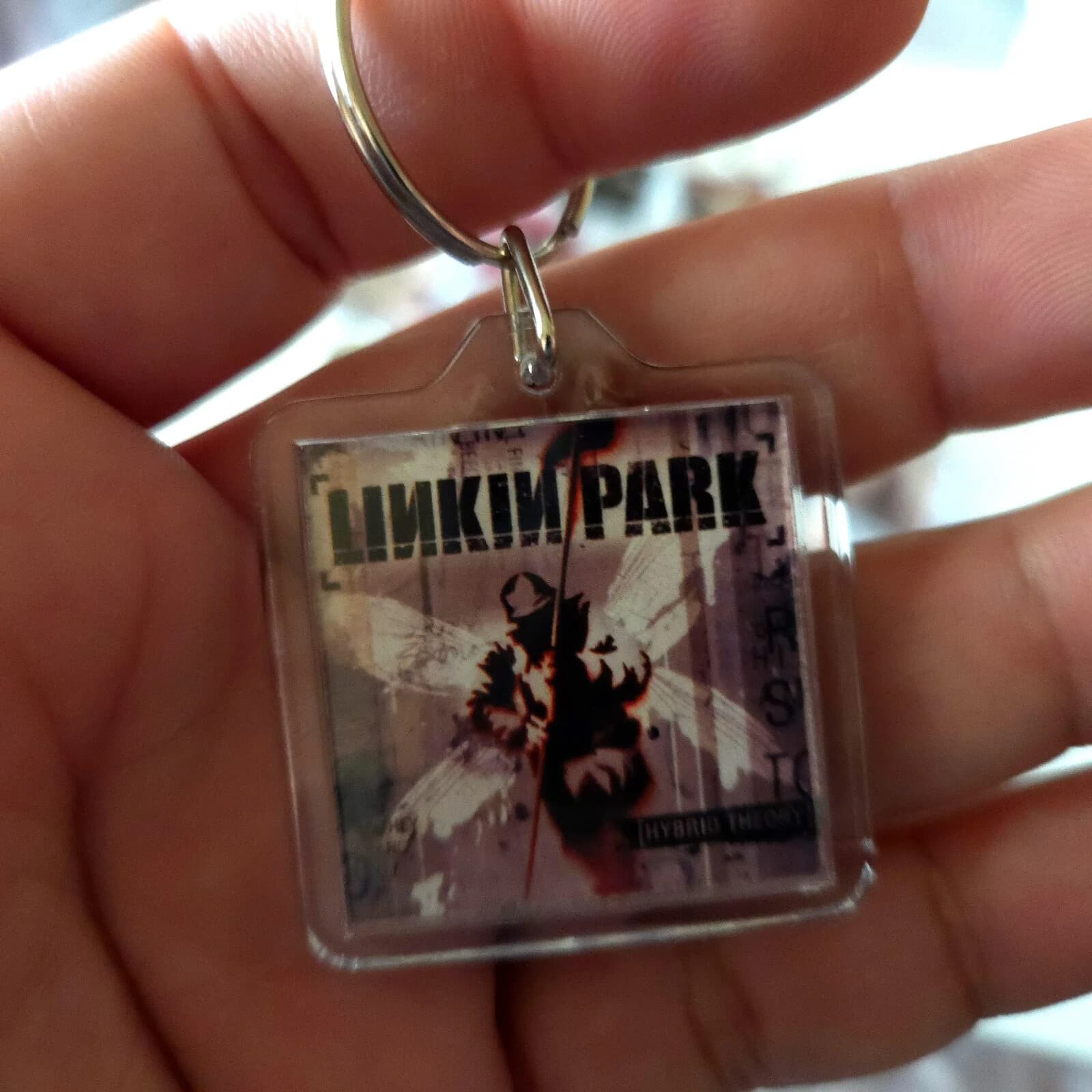 Linkin Park Album Artwork Music Art Keychain | Chain |  Pendent (Front & Back) 3