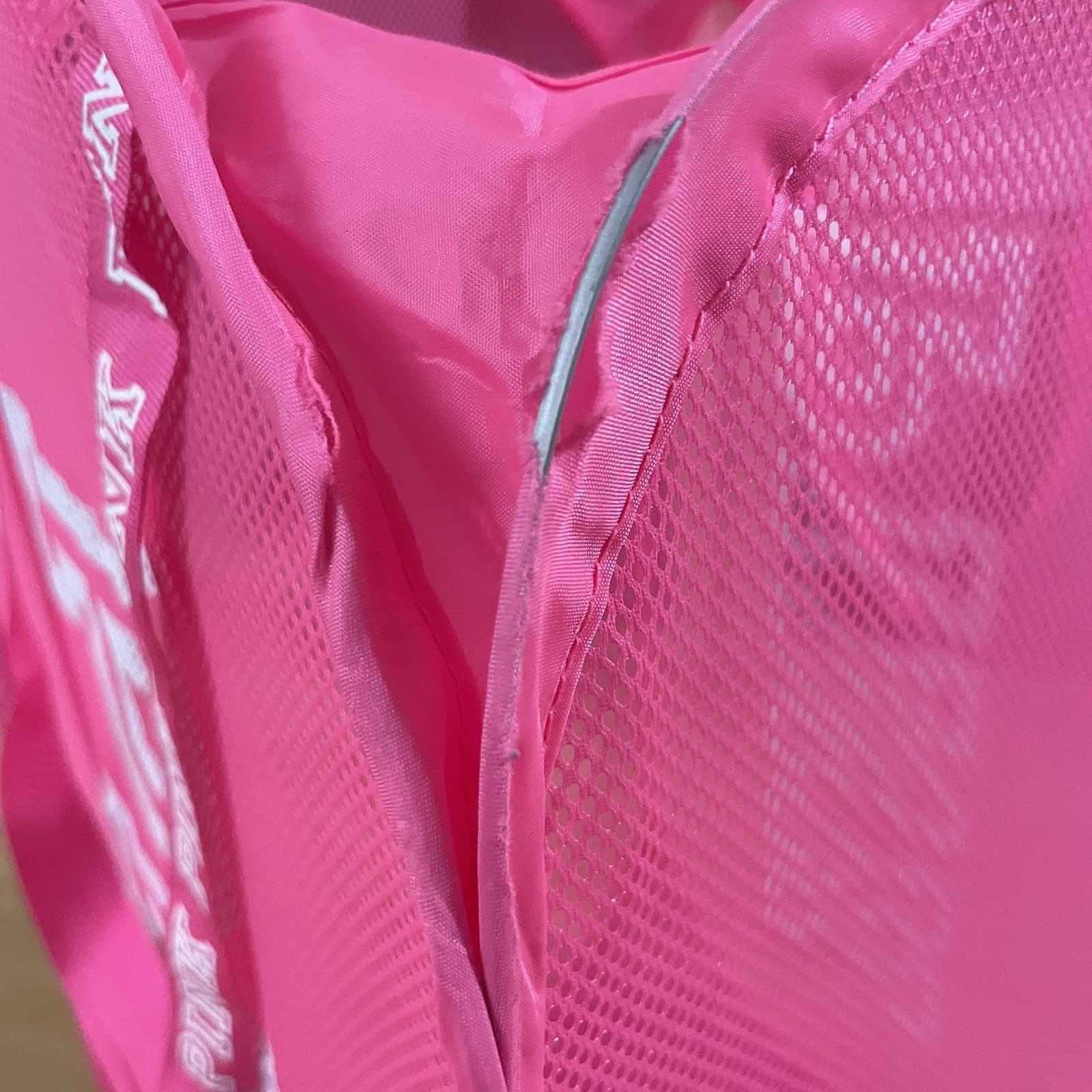 Victorias Secret PINK Pop-Up Mesh Laundry Hamper Basket Collapsable 25” Vintage 3