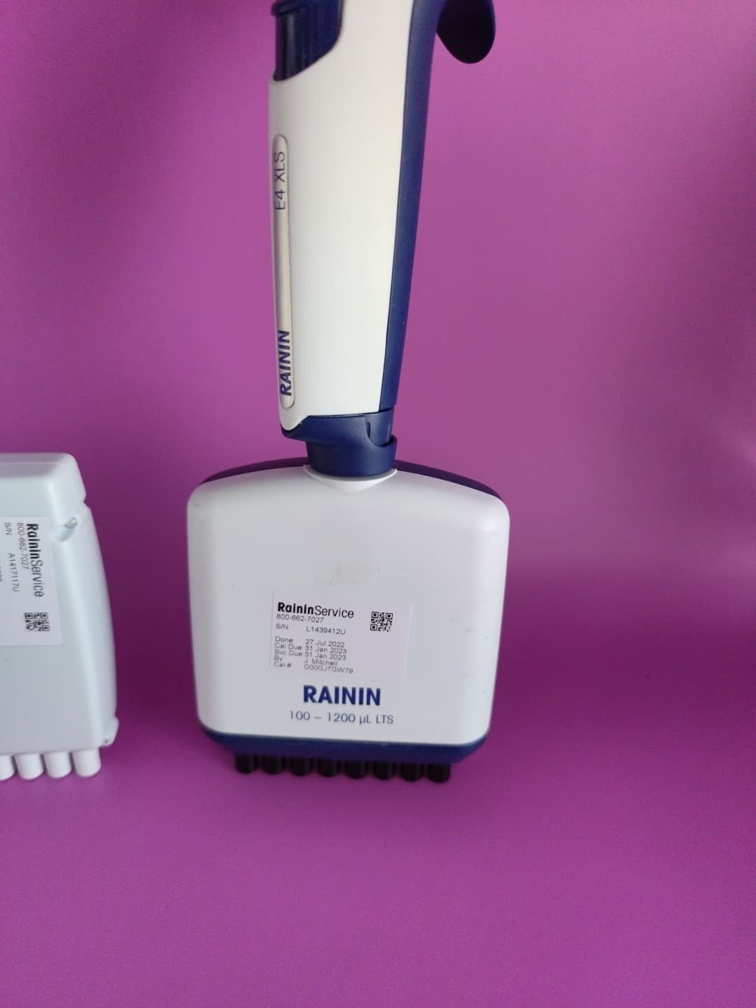Rainin E4 XLS Multichannel Electronic 8-channel Pipette 100-1200ul LTS One Each 4