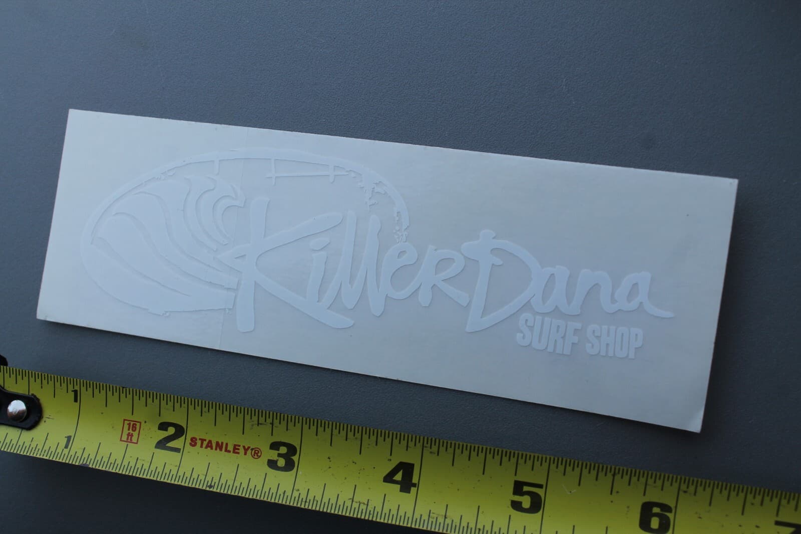 Killer Dana Surf Shop Clear White Point Surfboards V71B Vintage Surfing STICKER 5