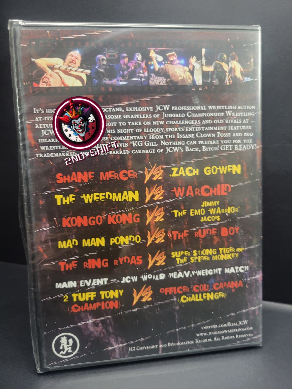 Icp Jcw Back Bxtch Dvd SEALED NEW Juggalo Championship Wrestling  2