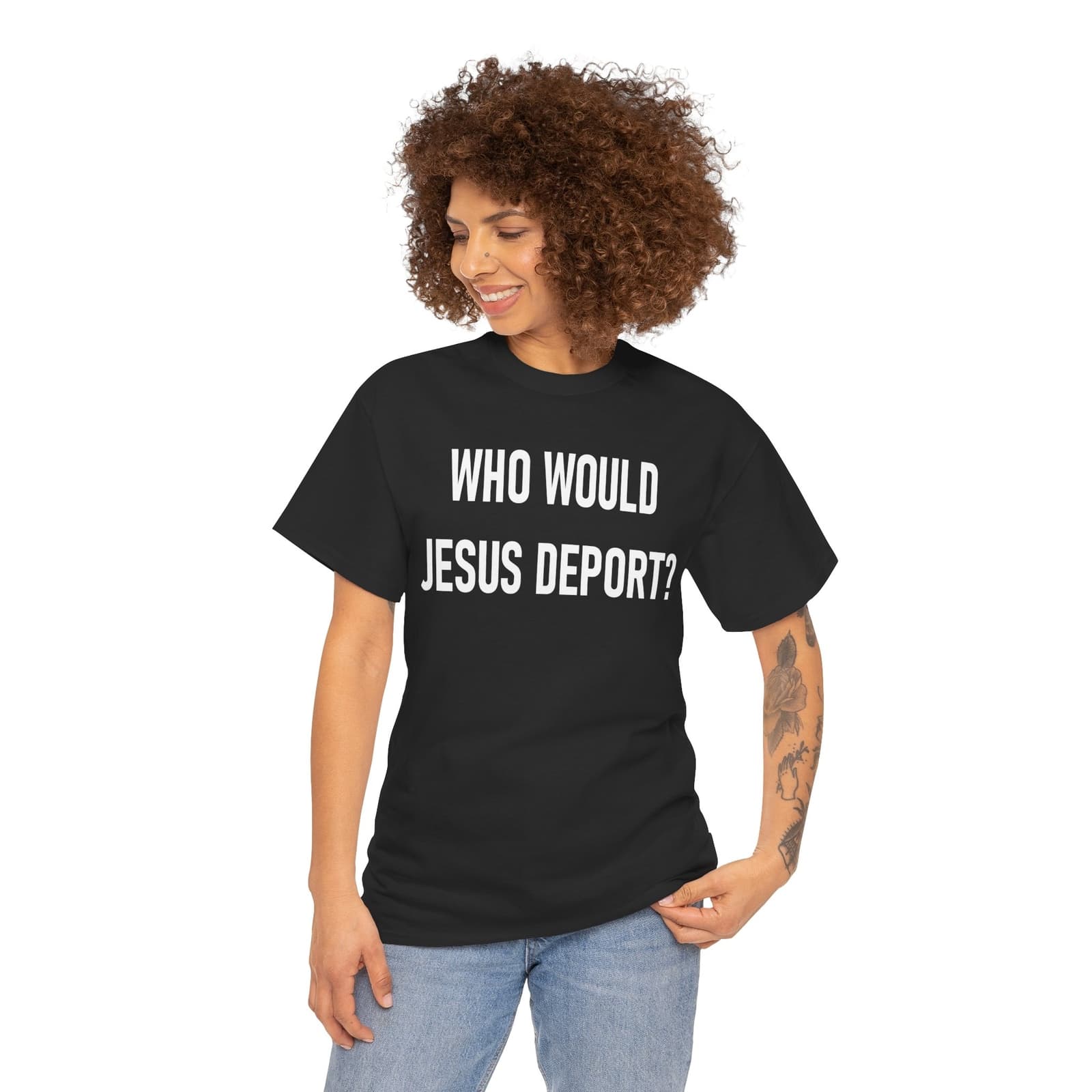 Who Would Jesus Deport Shirt Christian Immigration Immigrant Tshirt Clothing 2