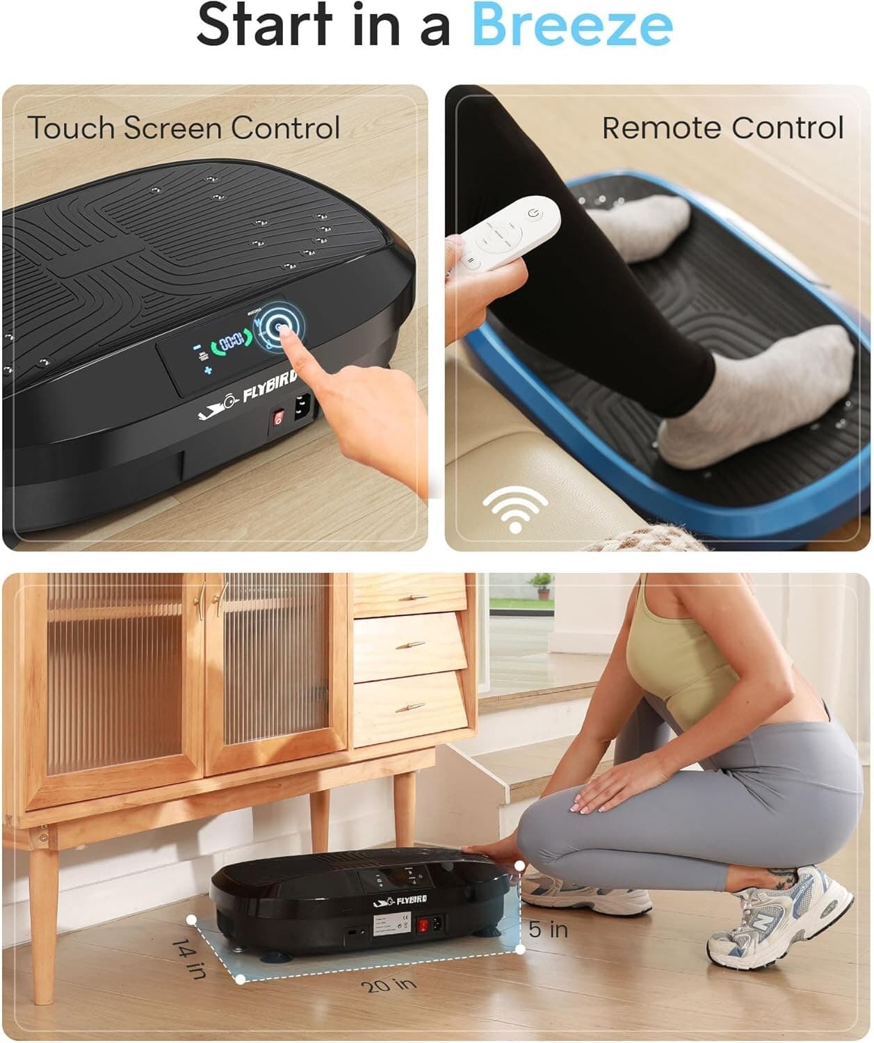 Vibration Plate-4D & Oscillation Two Types Vibration Platform Whole Body Workout 6