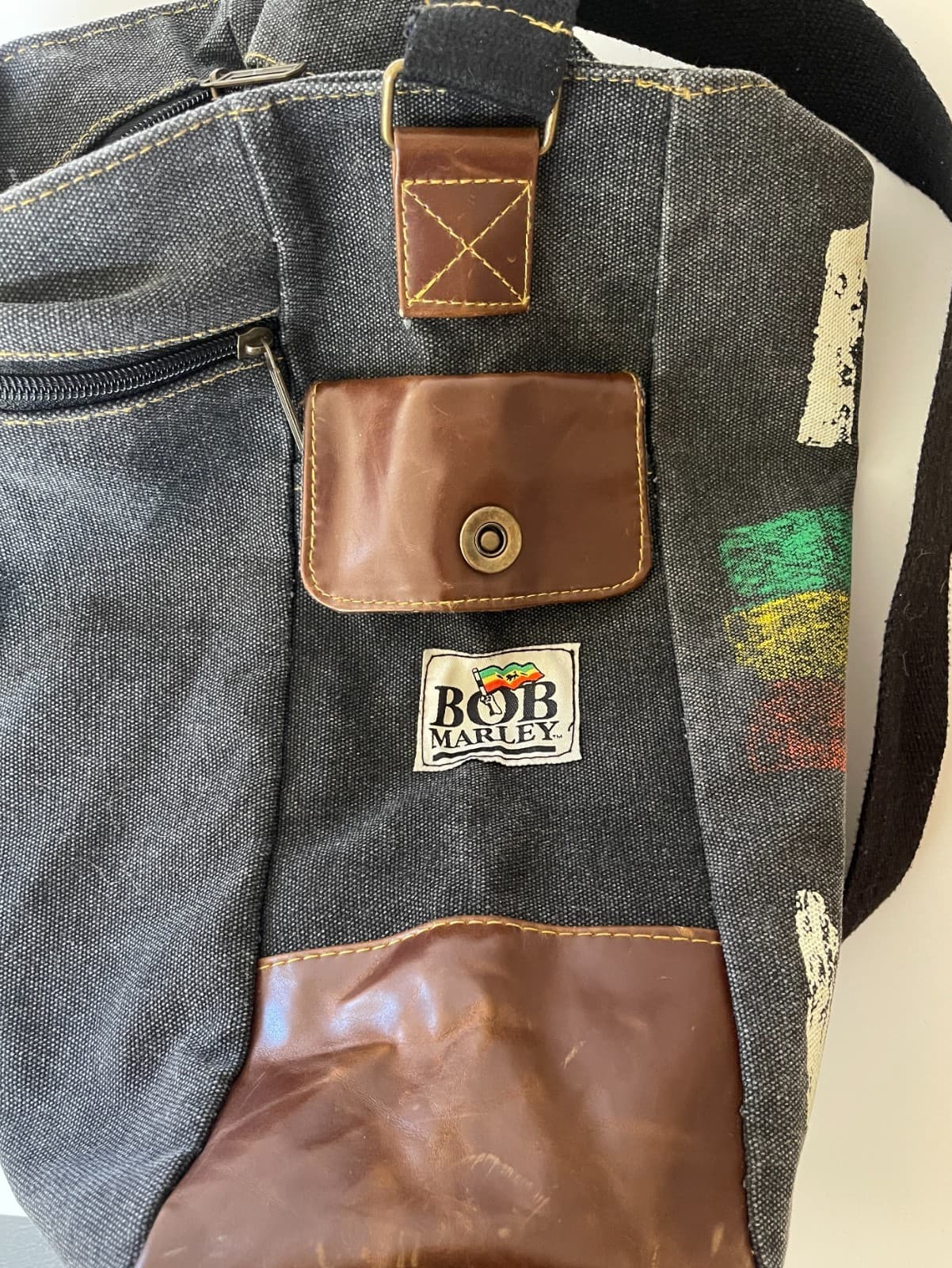 Bob Marley 1974 Natty Dread World Tour Canvas Messenger Bag Tote Reggae 6