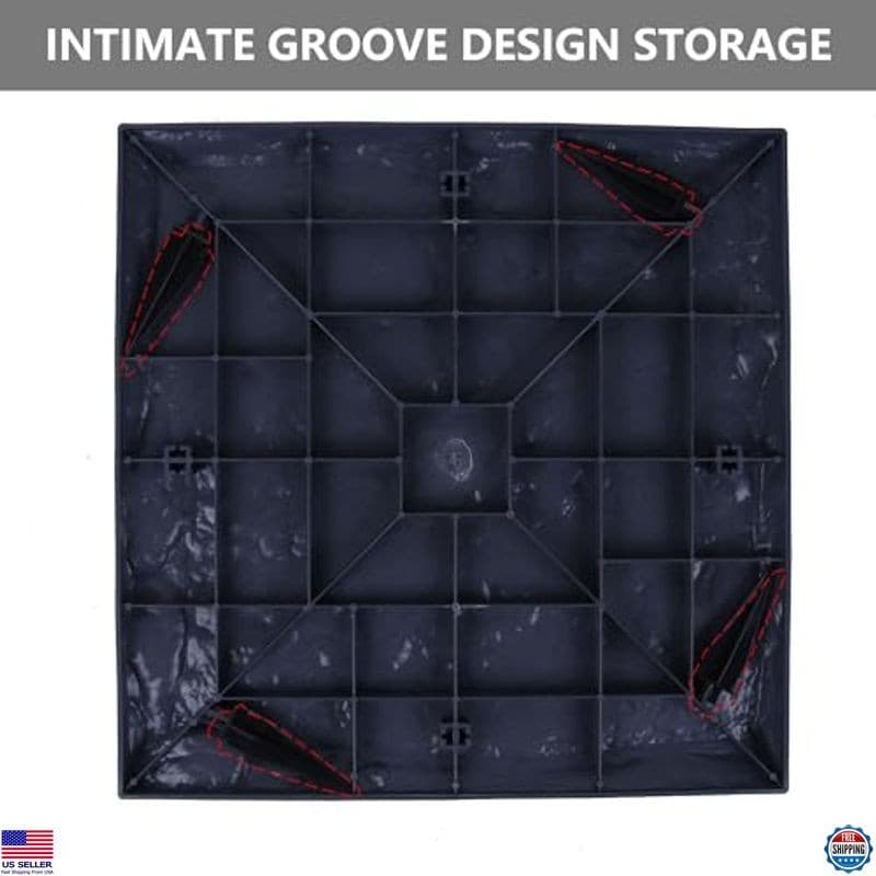 4Pcs Large Weatherproof Plastic Stepping Stones for Garden Pathway, Easy Install 3