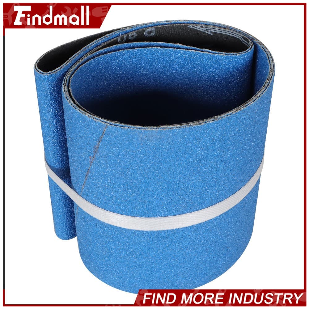 Findmall 2 Pack 6" X 48" 80 Grit Premium Zirconia X-weight Sanding Belts 2