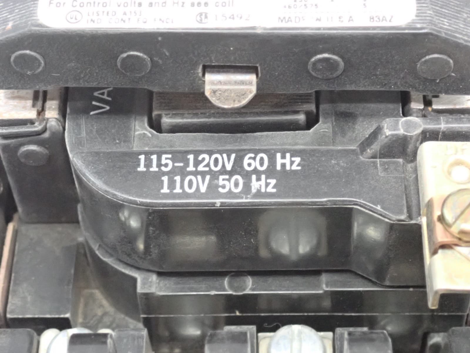 GE CR306B10400ADSDB Size 0 Starter 18 Amp 600 Volt Contactor 120 Volt Coil ST127 5