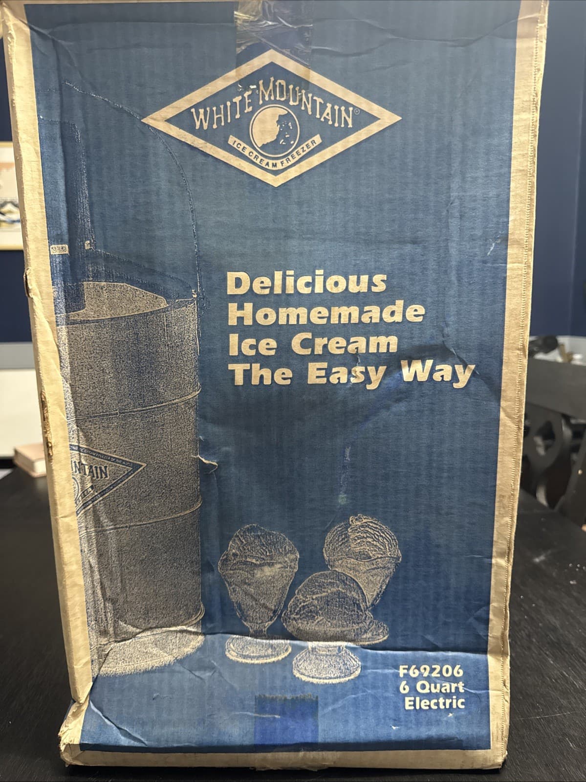 White Mountain 6-Qt. Electric Ice Cream Freezer F69206 Made in USA Brand New 3