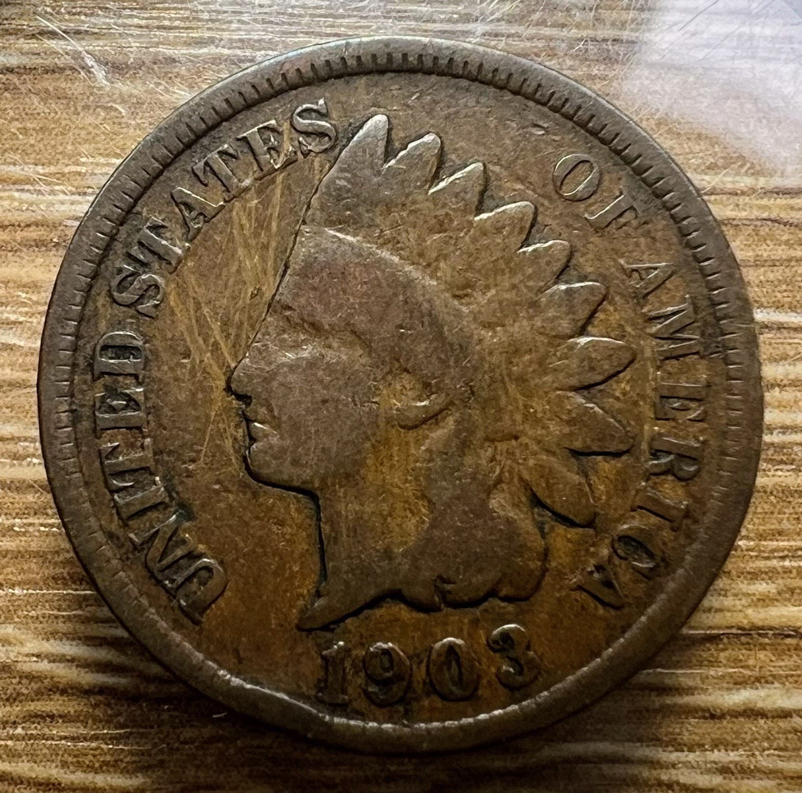 1903 Indian Head Cent - Actual Coin Shown - Free Shipping & Tracking INV#53