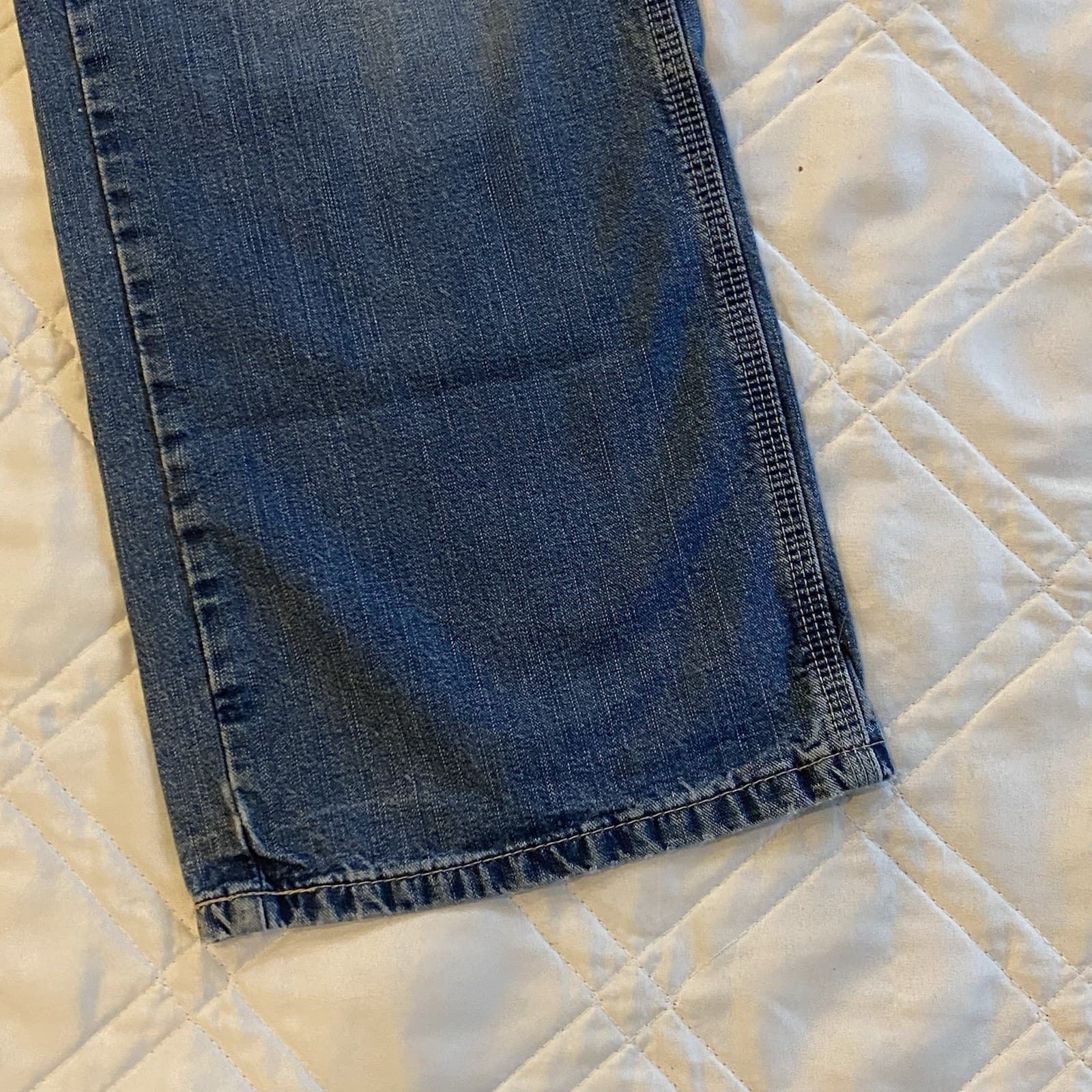 Vintage Abercrombie & Fitch Youth Baggy Wide Leg Skater Denim Jeans 12 Y2K 90’s 3