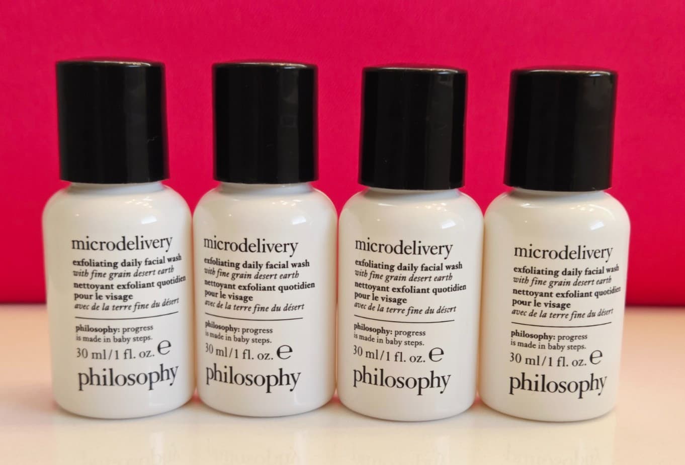 4.0 oz PHILOSOPHY MICRODELIVERY EXFOLIATING DAILY FACIAL WASH 1.0 oz ea SEALED 3