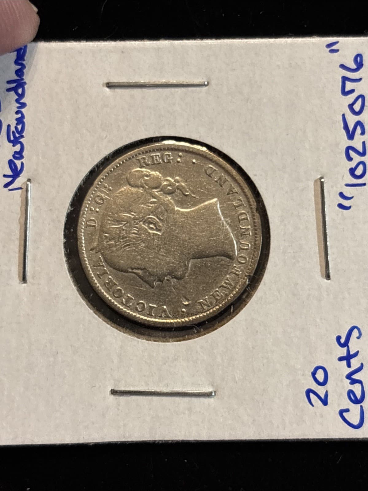 1885 Newfoundland 20 Cent Circulated “1025076” 5