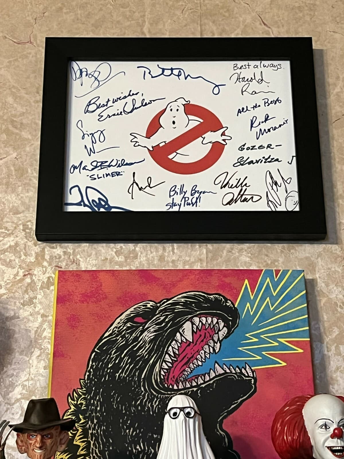 Ghostbusters Logo Title Card Cast-Signed- 8.5x11- Autograph Reprints 6
