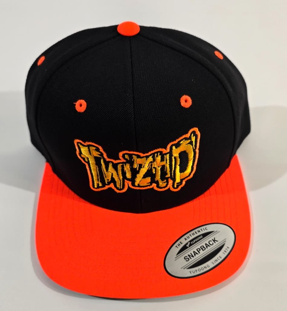 TWIZTID BLACK & ORANGE FREEK SHOW ERA LOGO HAT SIZE L/XL SNAPBACK MNE