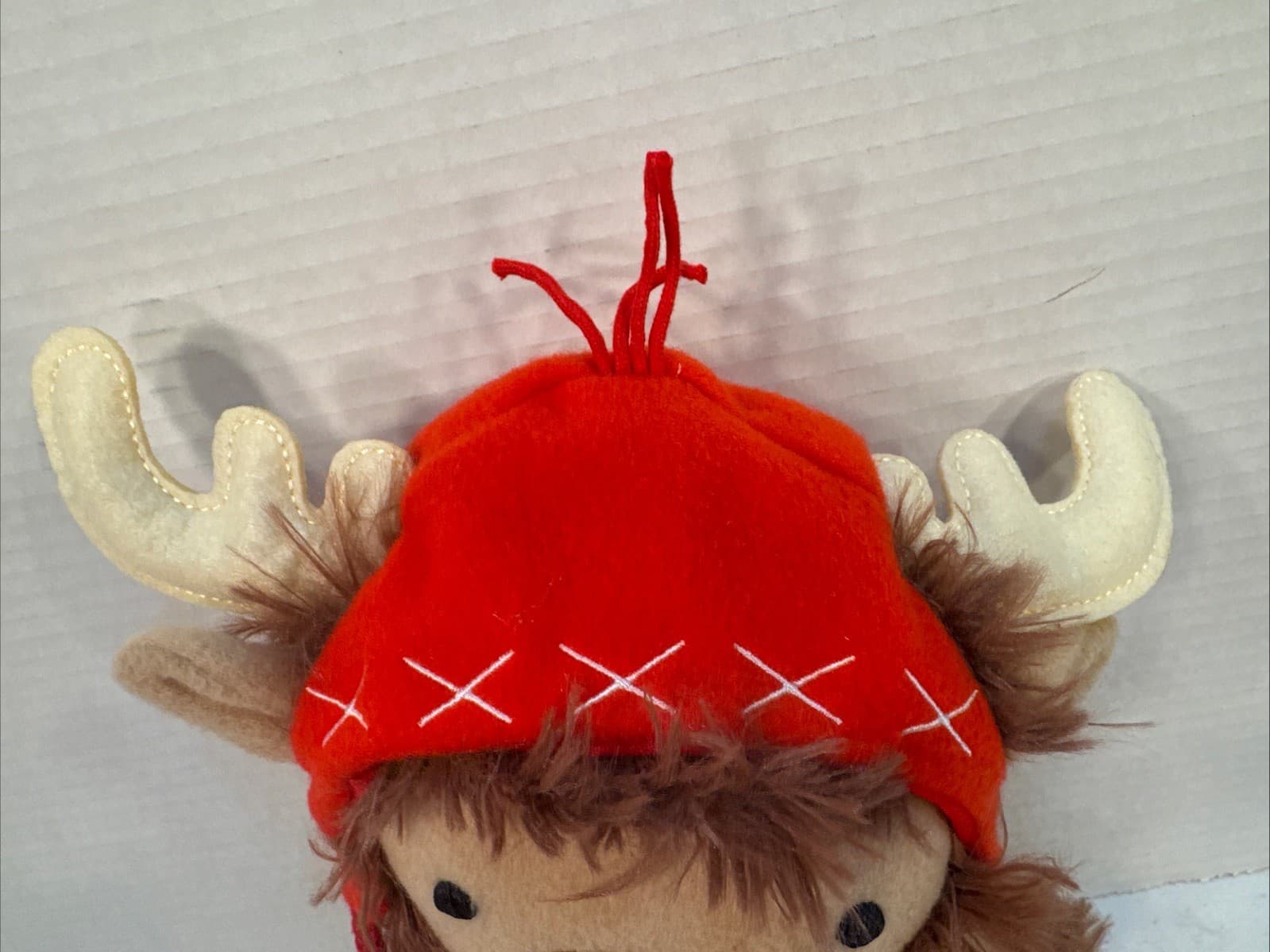 MopTops Plush Shaggy Moose w/Hat Vintage Hallmark 14" Soft Rag Doll 6